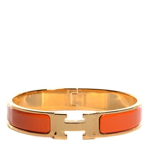 hermes enamel h bracelet.